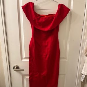 Red dress from Babaton